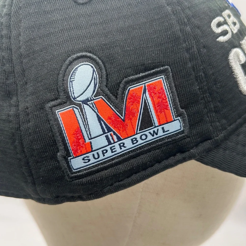 NEW Los Angeles Rams Hat Black New Era Super Bowl LVI Champion 9FORTY Adjustable